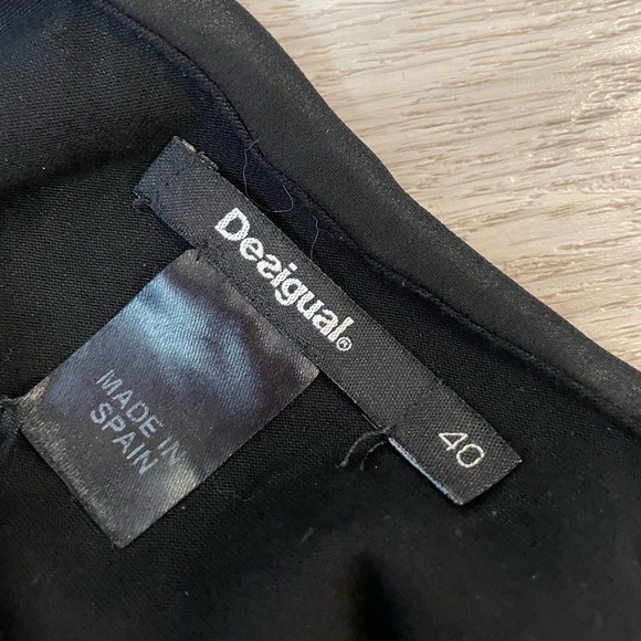 DESIGUAL Cute Black & Red Mandala Print Designer Dress. - Picture 7 of 11